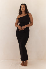 The Long Poppy Dress in Black