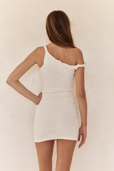 The Short Poppy Dress in White