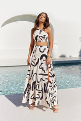 Lorelei York Skirt Black & Sand
